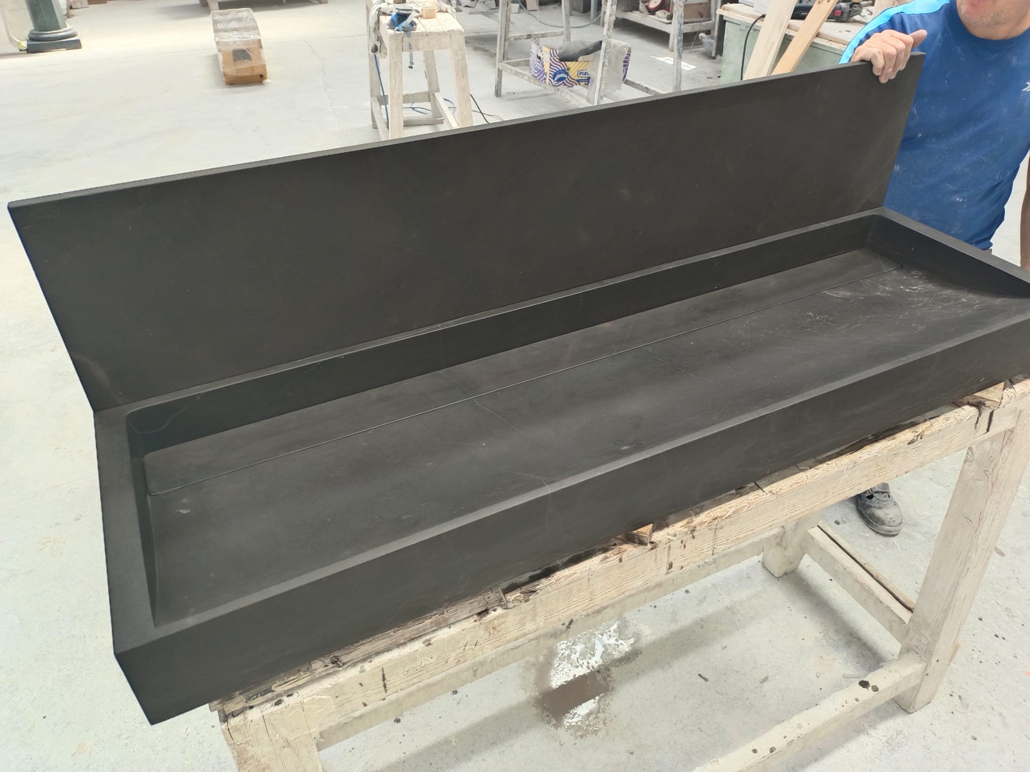 LAVABO ENCIMERA NEGRO CALATORADO
