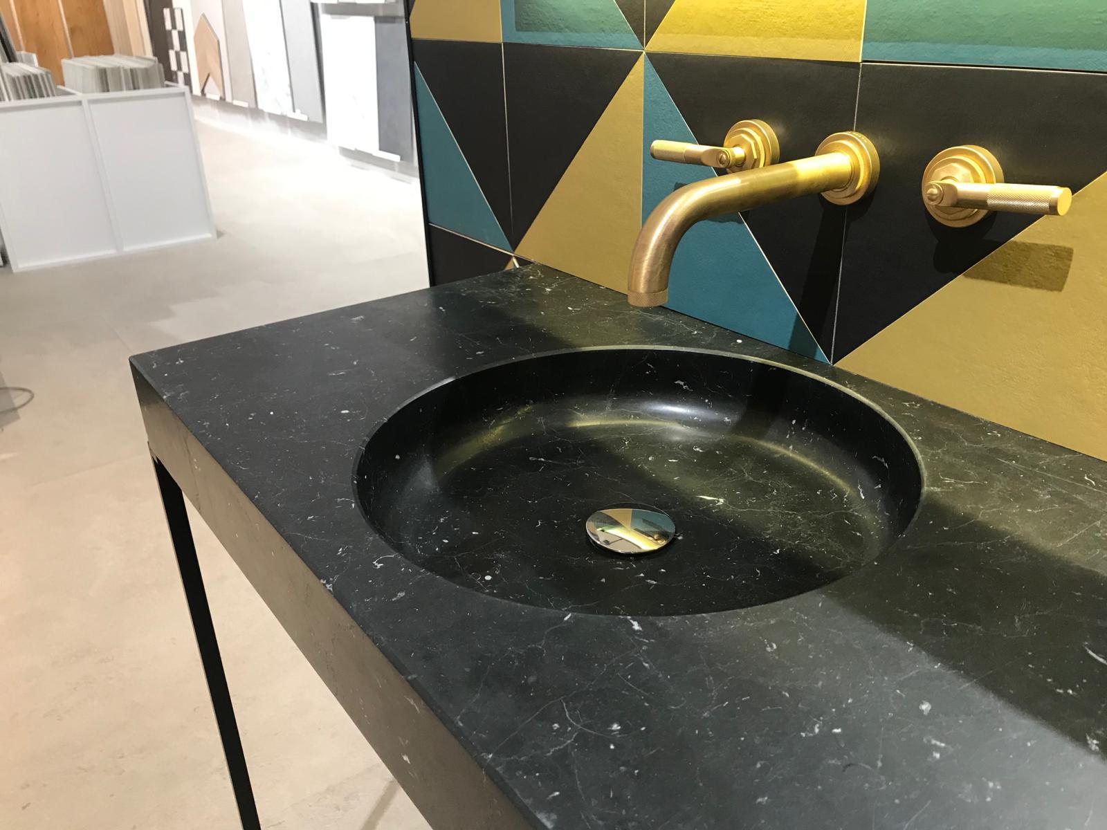 LAVABO ENCIMERA NEGRO MARQUINA