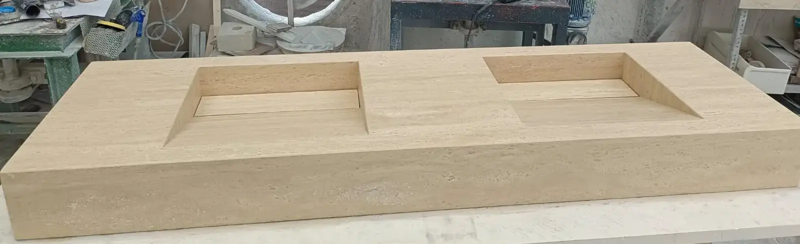 LAVABO ENCIMERA TRAVERTINO ROMANO