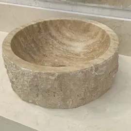 Lavabo Crema Marfil Redondo
