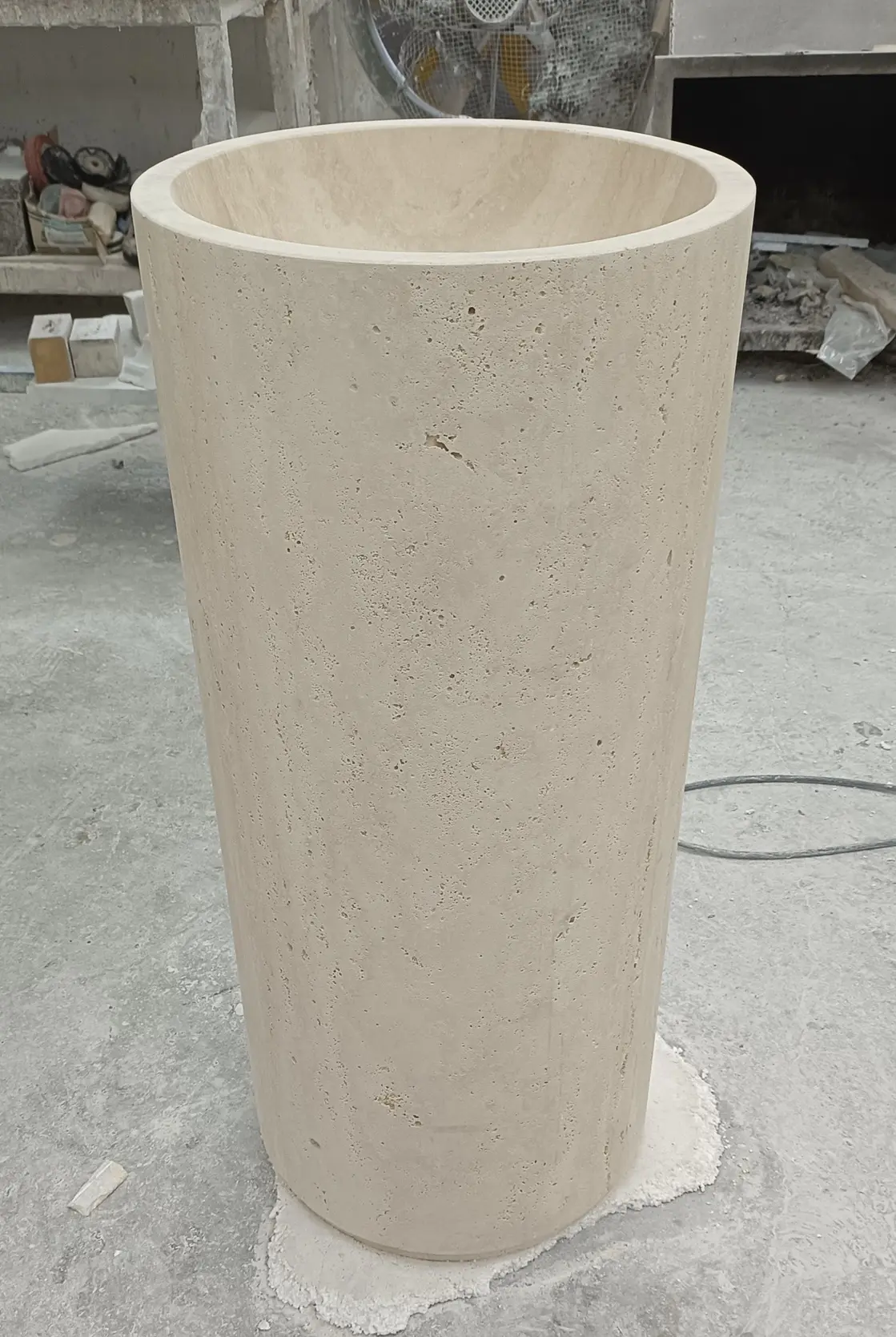 GB 59 LAVABO PEDESTAL TRAVERTINO