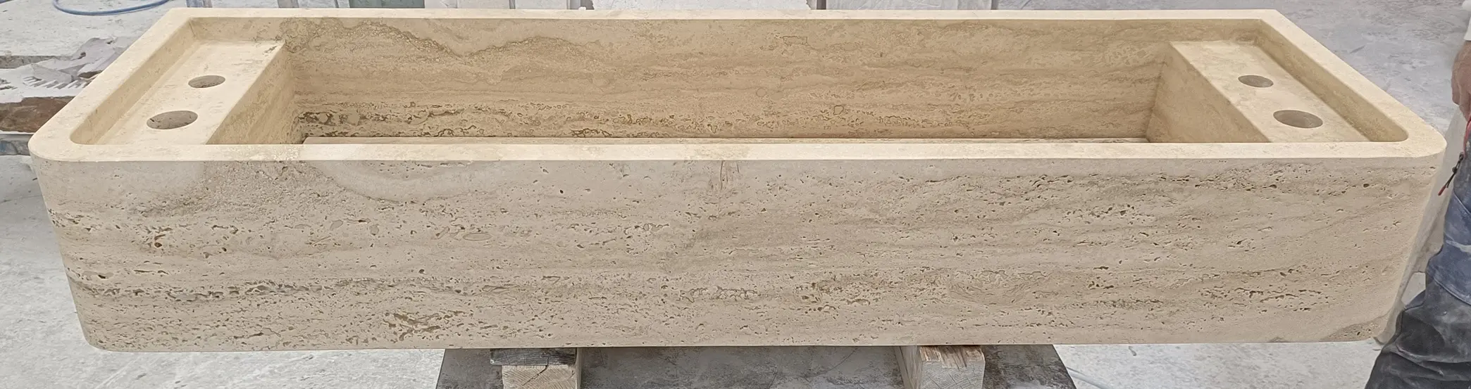 GB 4 LAVABO ENCIMERA TRAVERTINO ROMANO